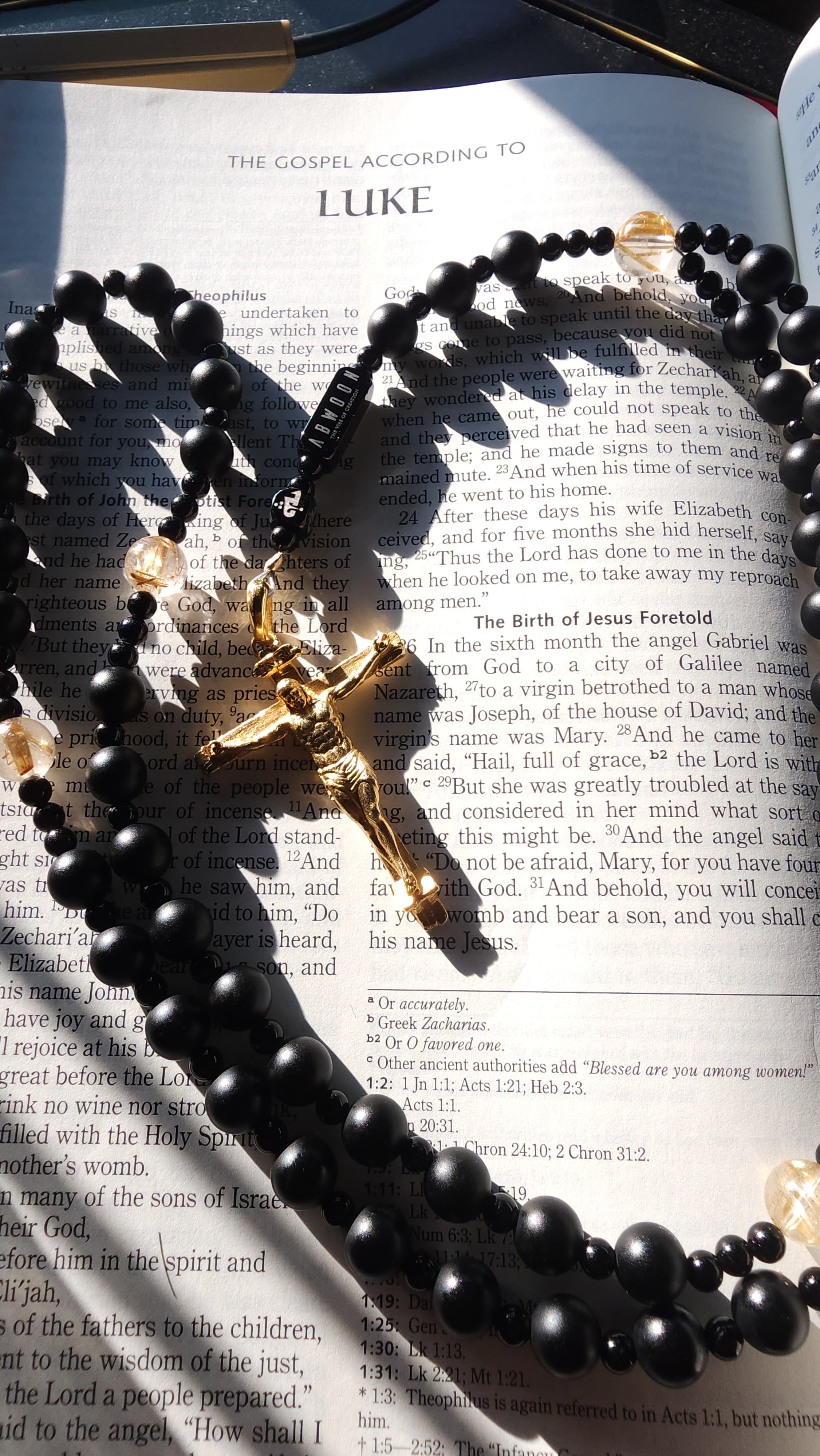 Onyx Rosary by Élyon