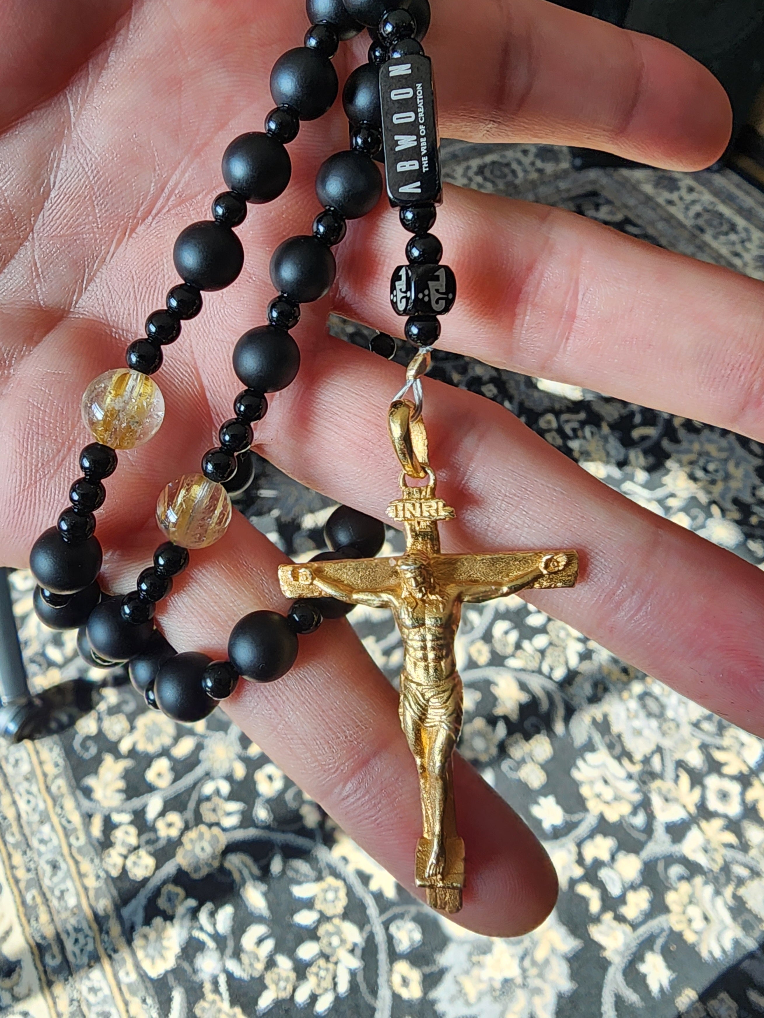 Onyx Rosary by Élyon