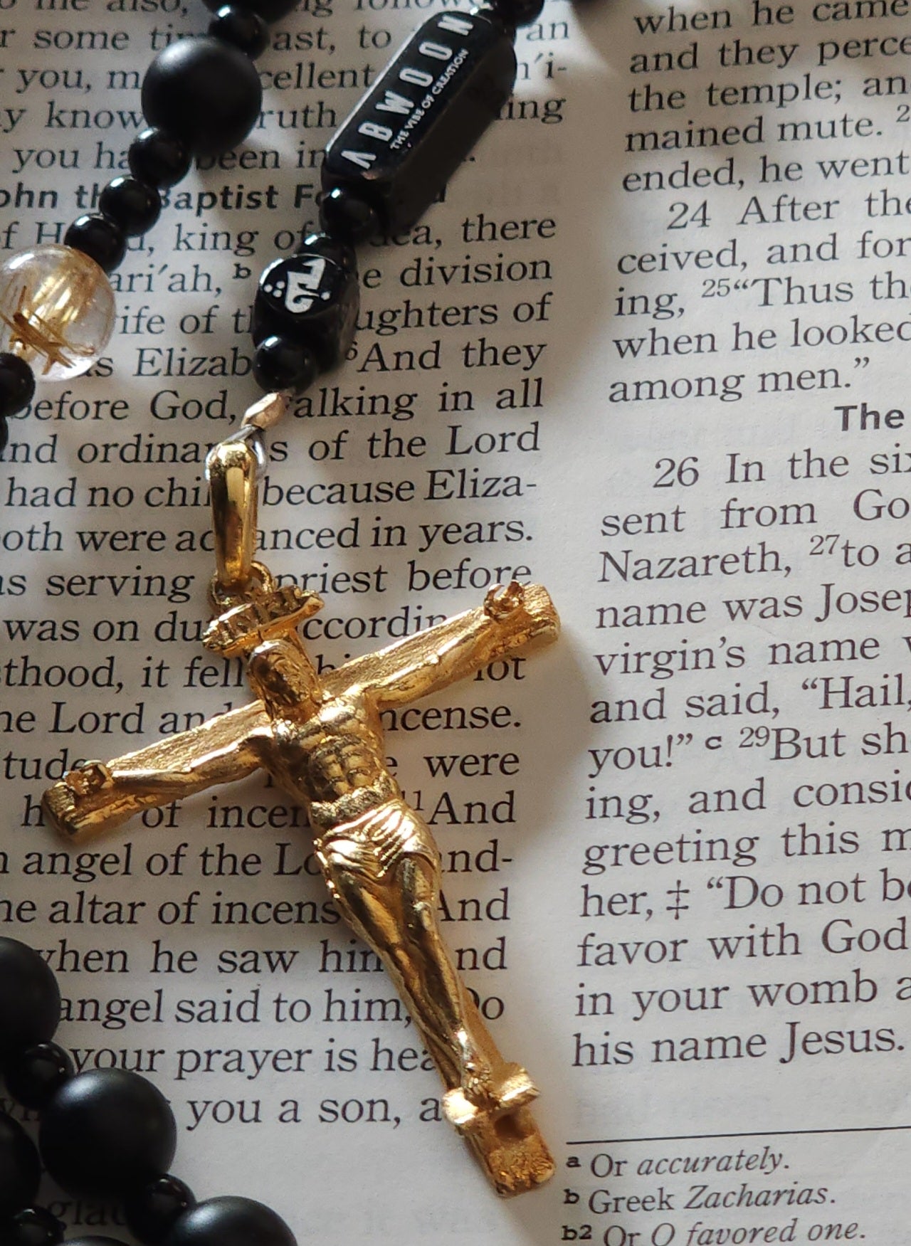 Onyx Rosary by Élyon