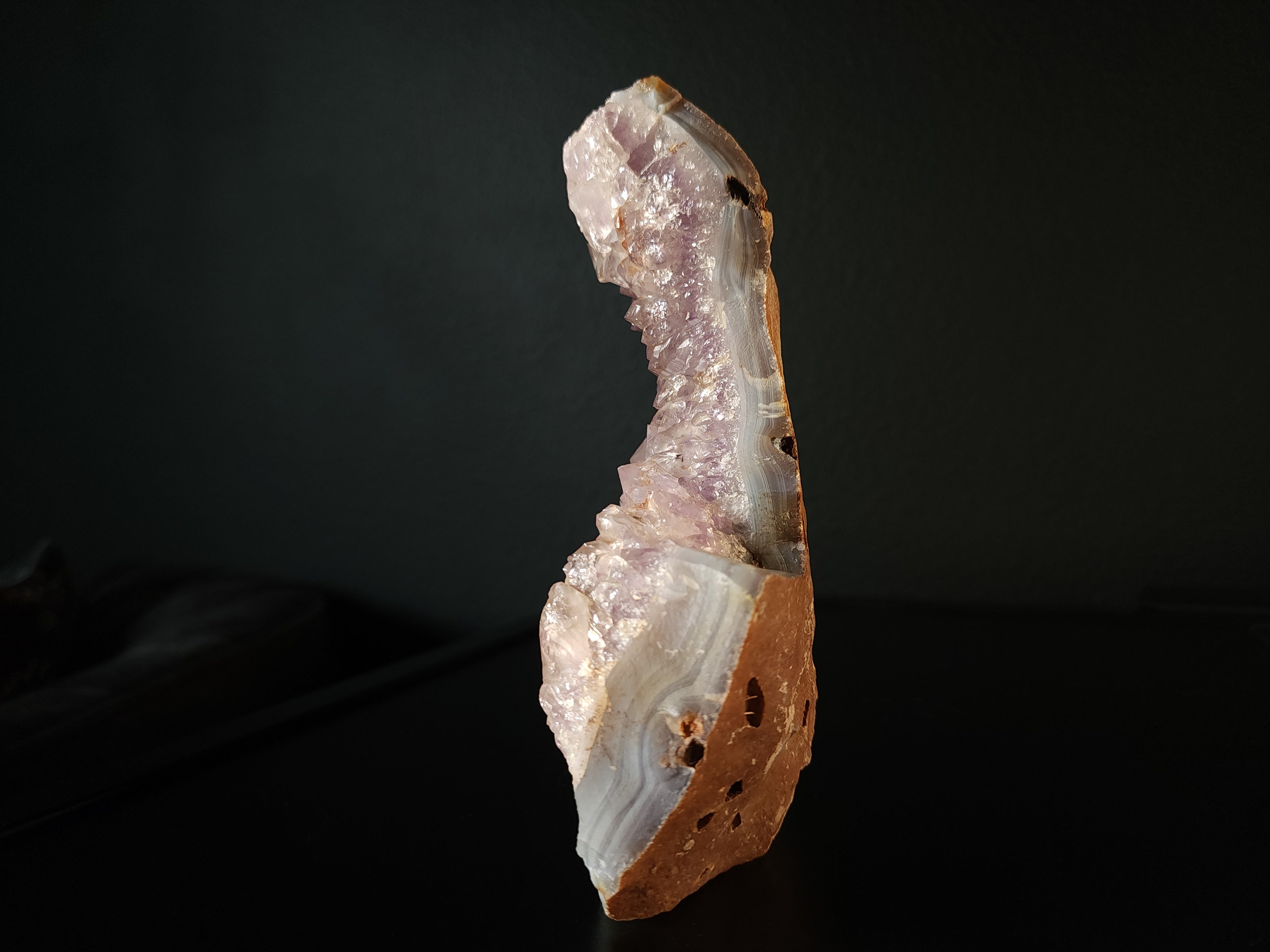 Amethyst Crystal Geode - Brazil - 560 grams