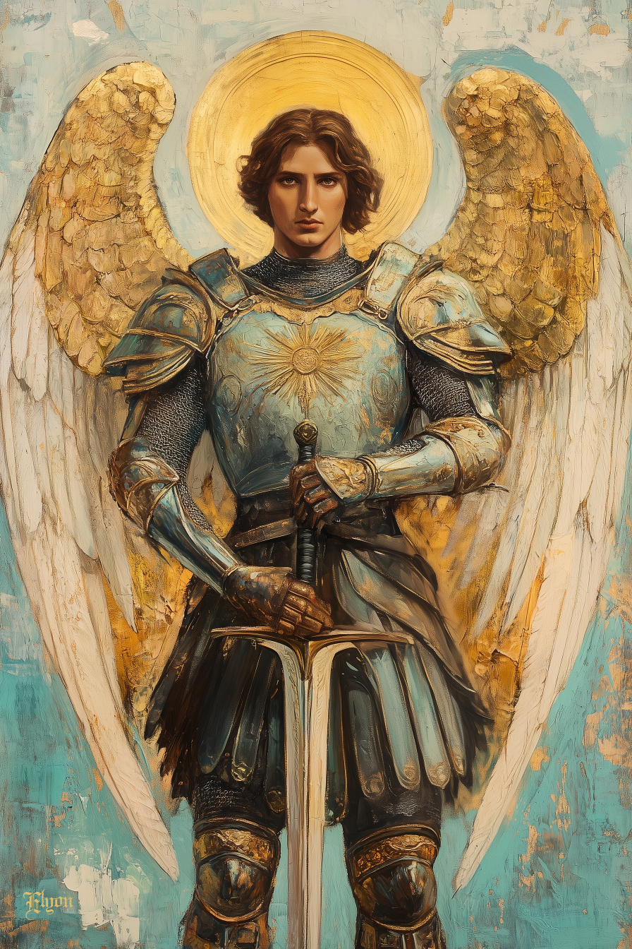 A painting of the Archangel Gabriel