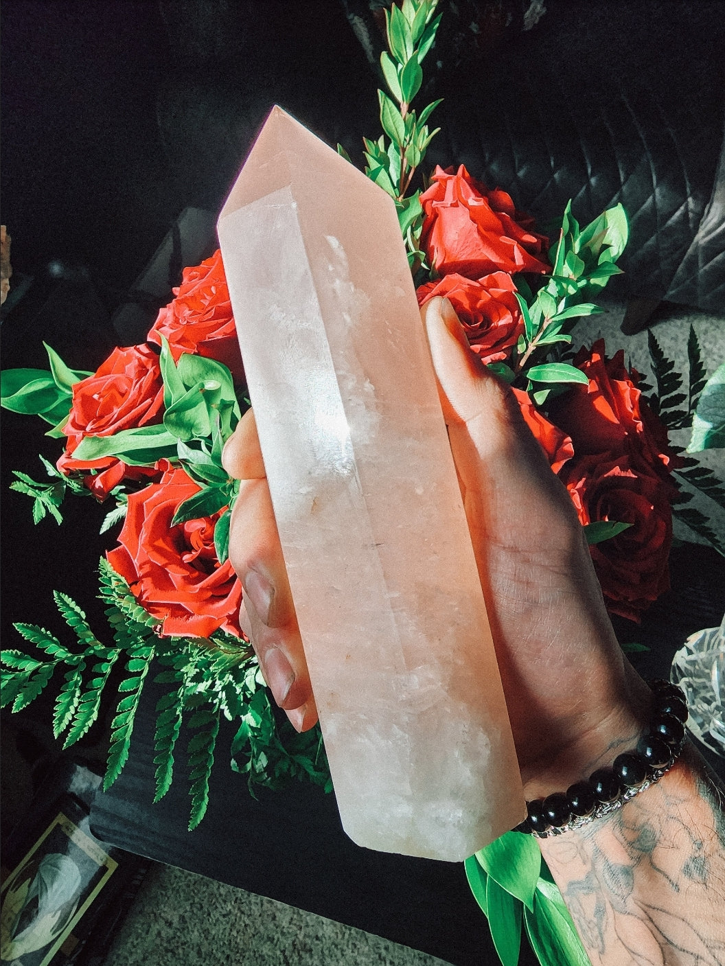 3 lbs. Rose Quartz Tower Imported from Madagascar