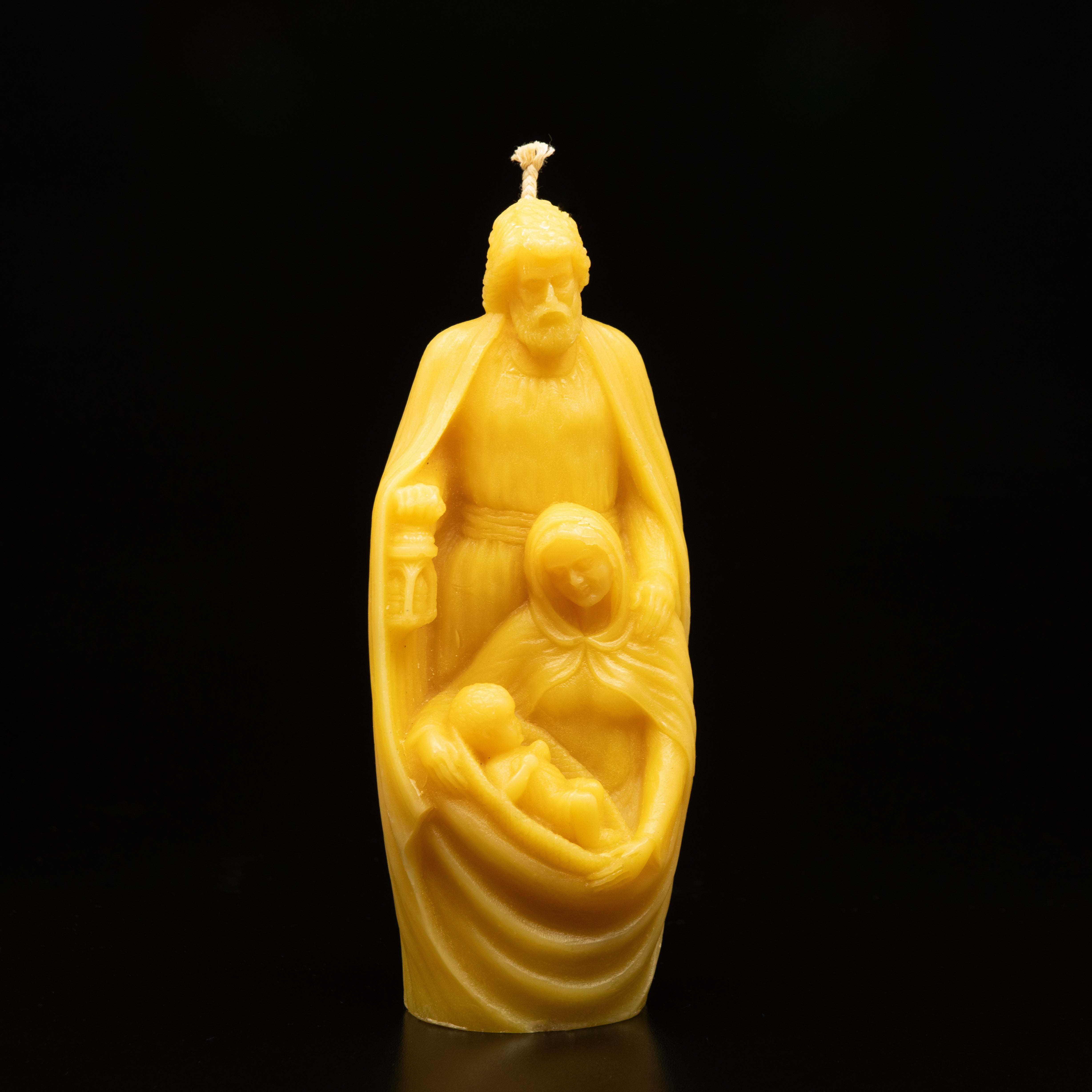 Nativity Beeswax Candle