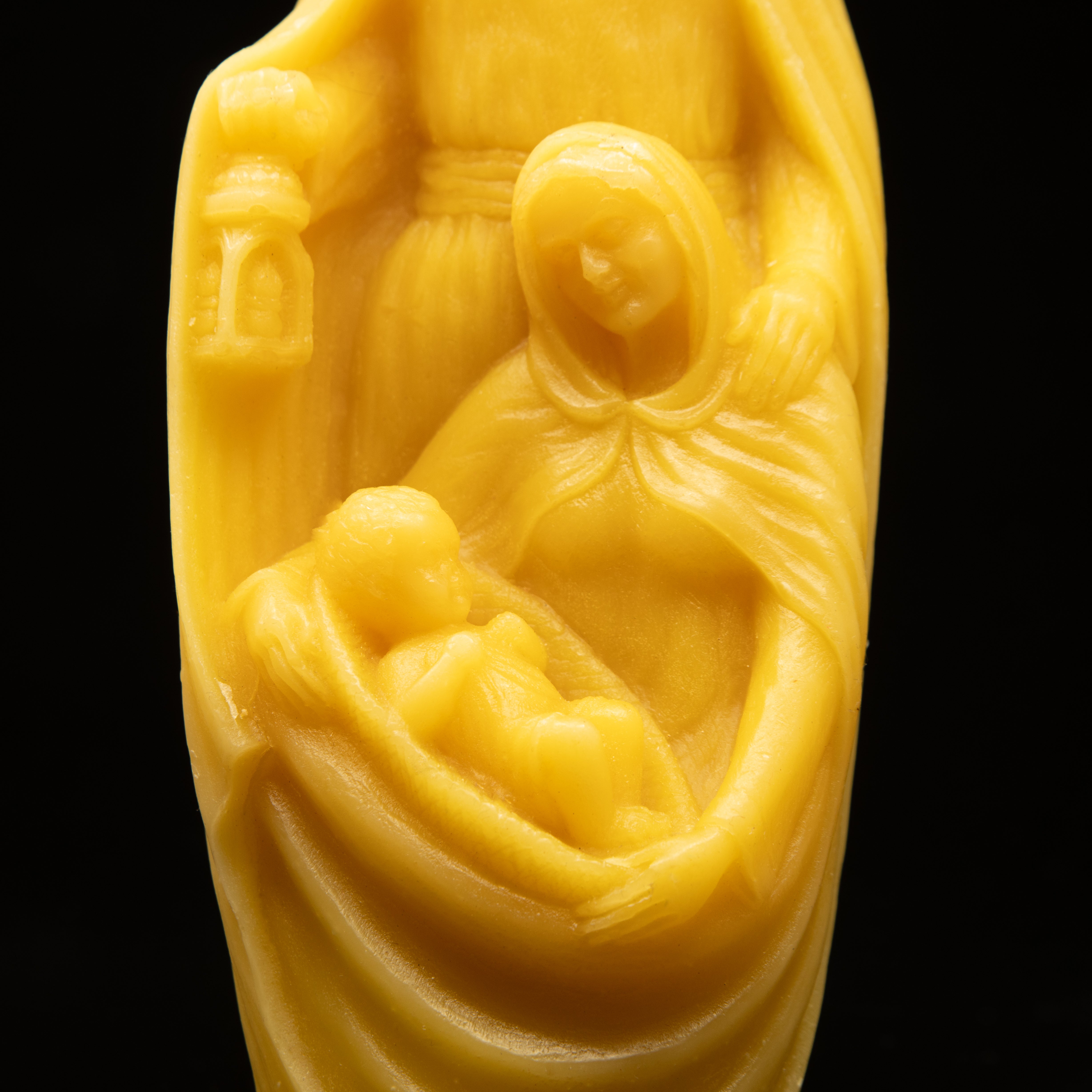 Nativity Beeswax Candle