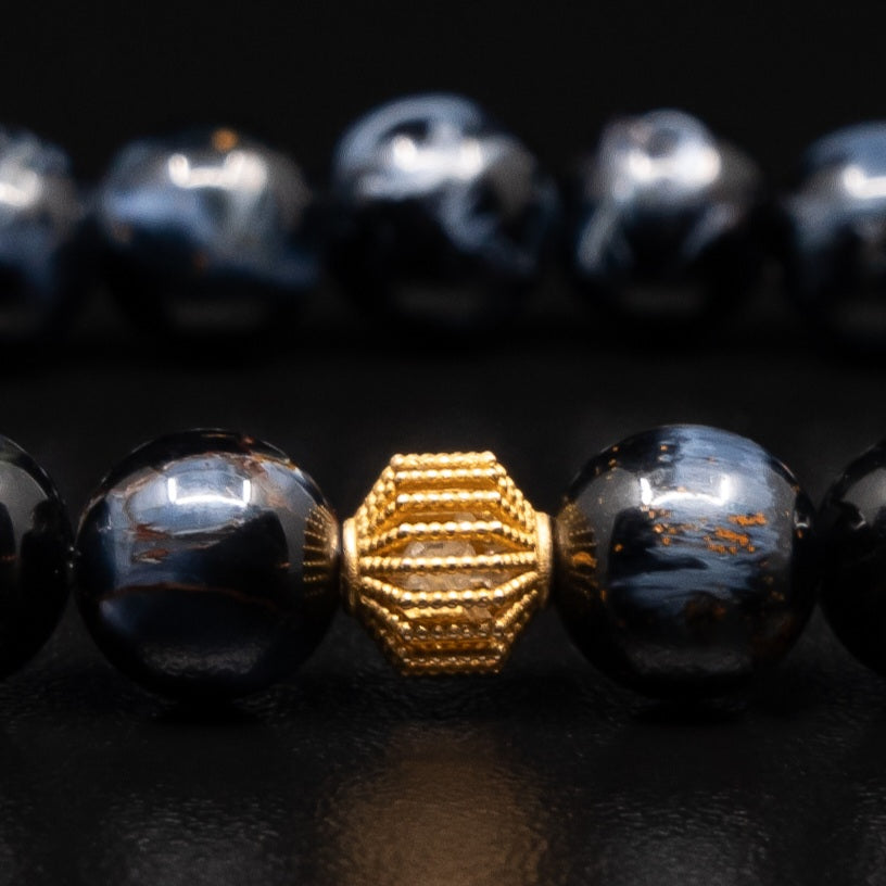 PREMIUM PIETERSITE BRACELET WITH 18KGOLD