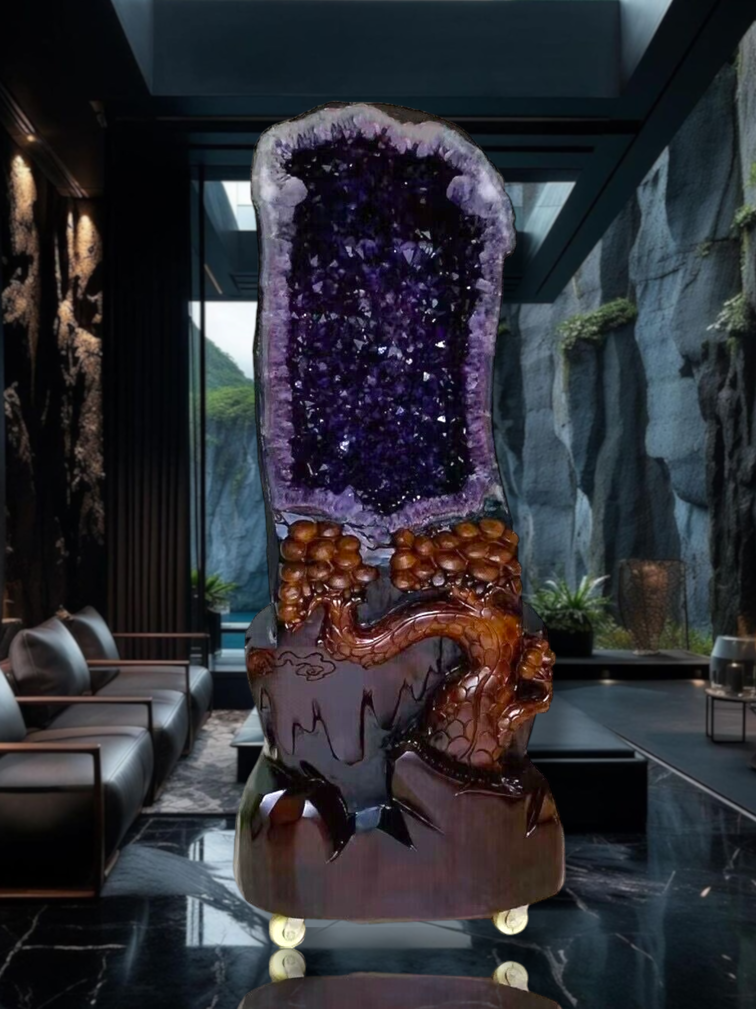 6 ft. Amethyst Cathedral from Uruguay - 1,500 lbs.