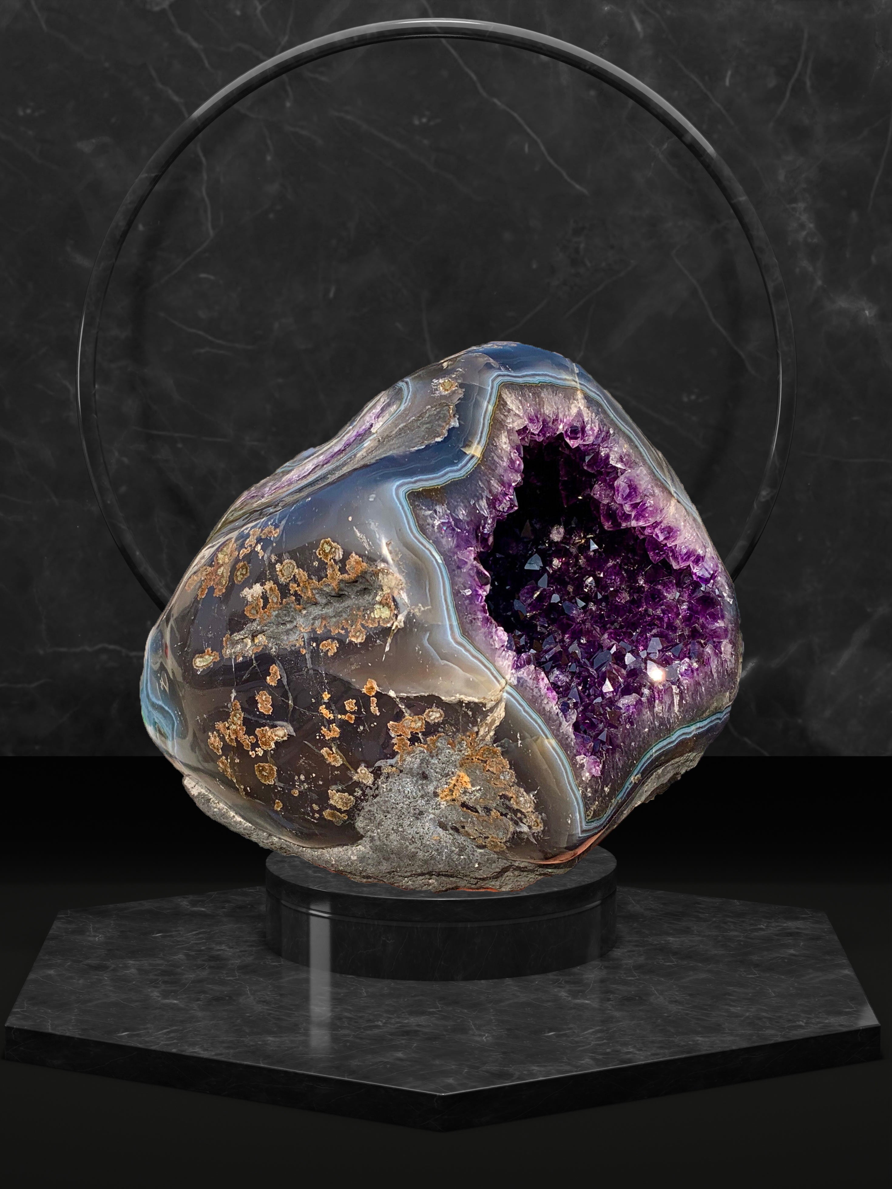 11 lbs. Atlantean Amethyst Geode from Uruguay