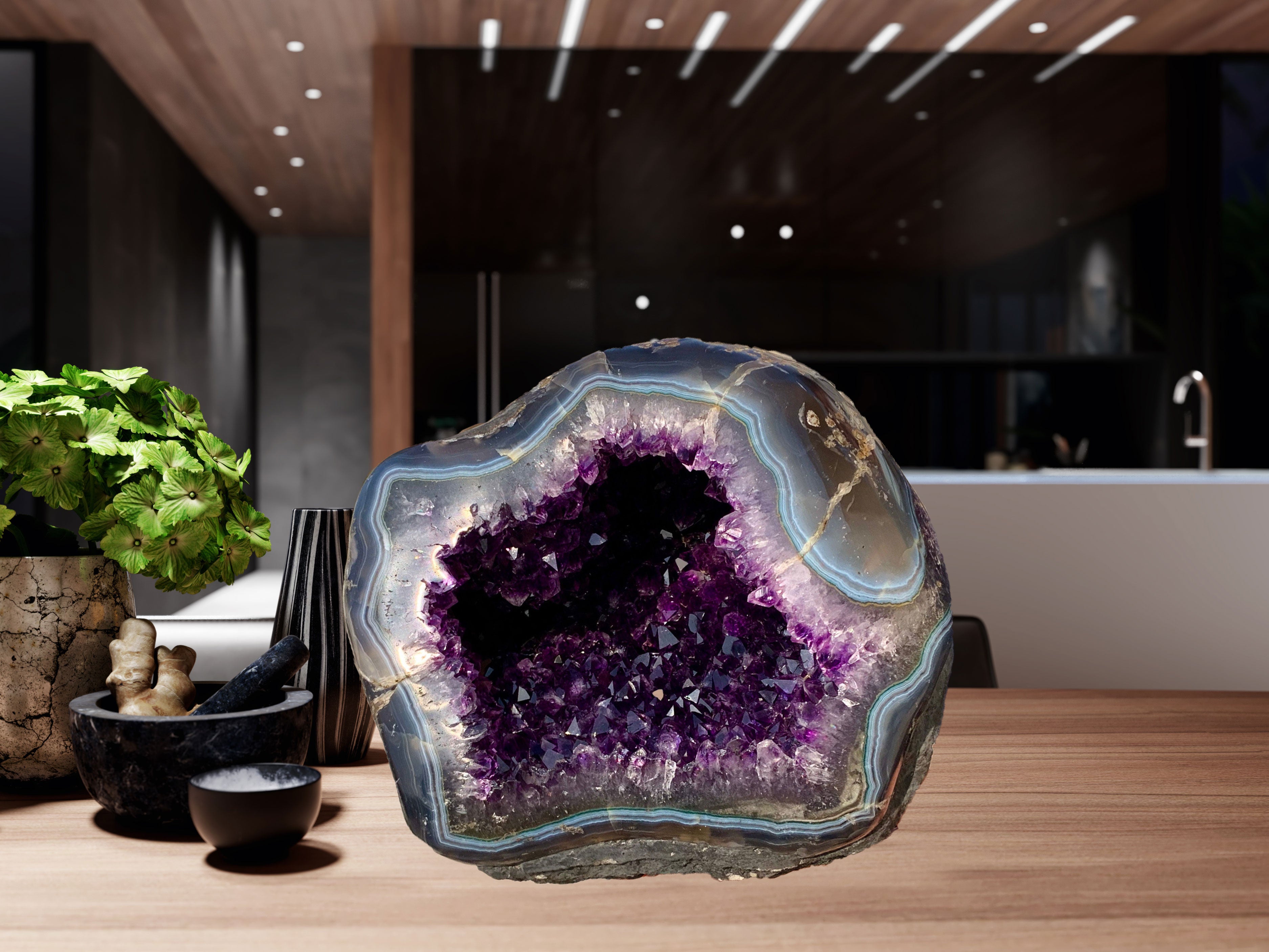 11 lbs. Atlantean Amethyst Geode from Uruguay