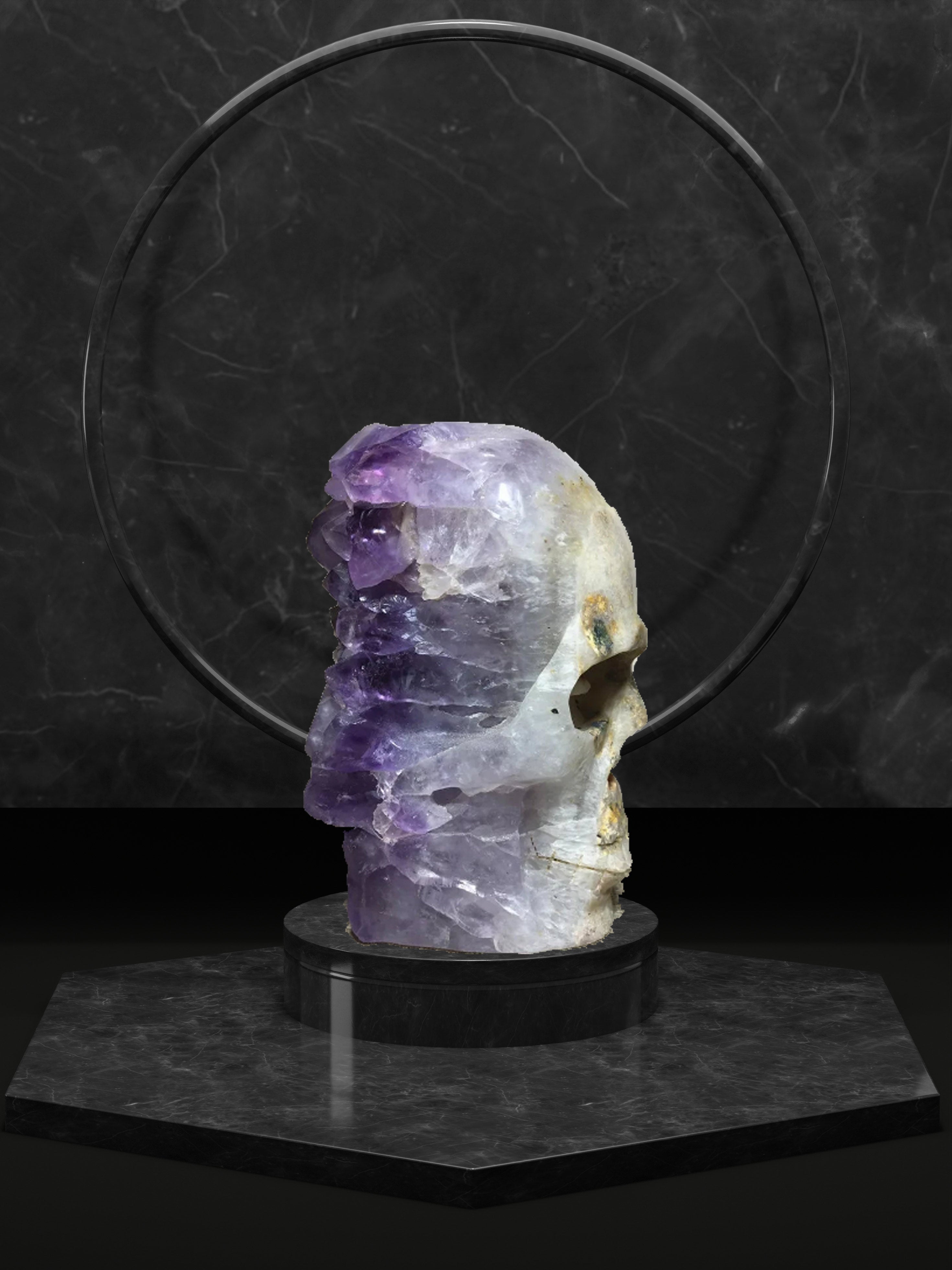 Luxury Amethyst Crystal Skull Geode